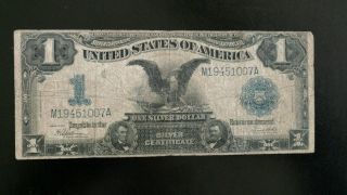 1899 $1 Silver Certificate Large Note Black Eagle One Dollar photo