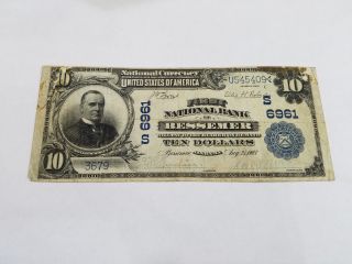 1902 Bessemer,  Alabama $10 Ten Dollar National Currency William Mckinley - 3690 photo