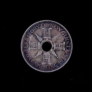 1936 Guinea 1 One Shilling Silver Coin Km 5 photo