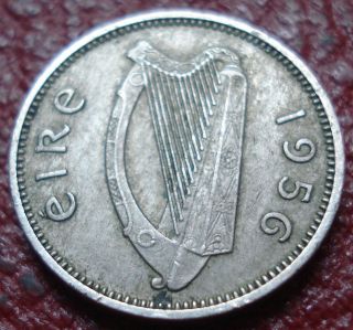 1956 Ireland 3 Pence In Ef photo