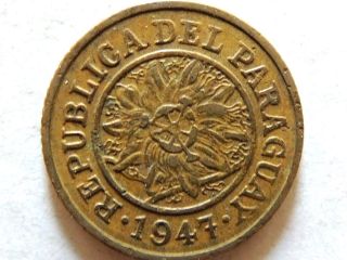 1947 Paraguay Five (5) Centimos Coin photo