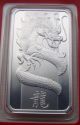 Solid Silver Bar 1 Troy Oz 2012 Year Of Dragon Pamp Suisse Assay Card Bu Silver photo 3