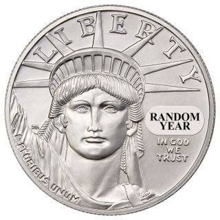 Random Date $100 1 Oz.  9995 American Platinum Eagle Uncirculated Coin Sku26783 photo