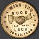 1939 Frank Bessler Akron Ohio Good Luck Token Exonumia photo 2