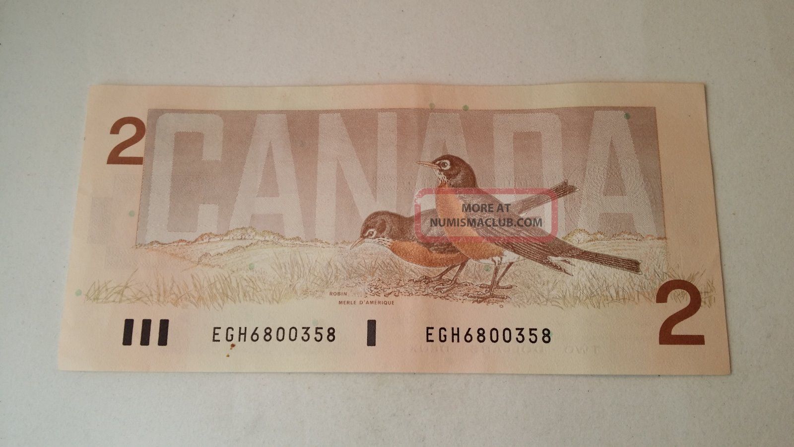 1986 Canadian 2 Bill Two Dollar From Canada Unc 1986-canadian-2-bill-two-dollar-from-canada-unc