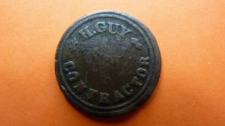 South - Africa/afrique/afrika Token/jeton/ficha - H.  Guy Contractor Very Rare photo
