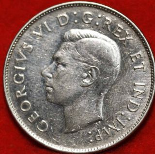 Uncirculated 1947 Canada 50 Cents Silver Foreign Coin S/h photo