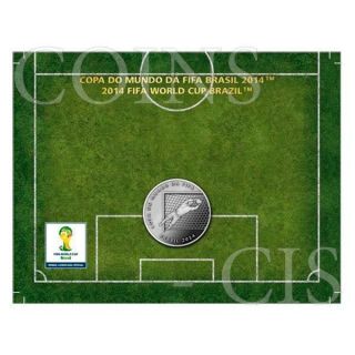 Brazil 2014 2 Reais Defence - 2014 Fifa World Cup Brazil Cuni Coin photo