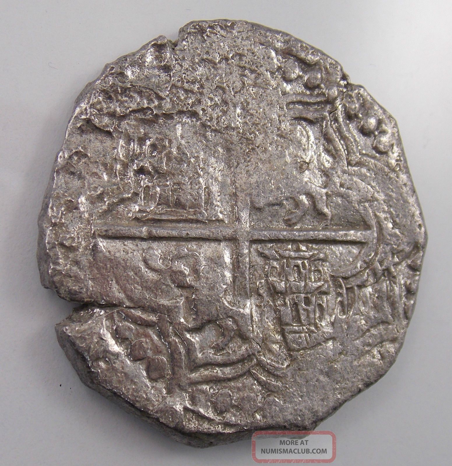 Atocha 8 Reales Silver Cob Coin Philip Iii Potosi 25. 9 Grams No (3320)