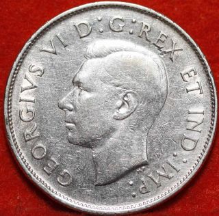 1941 Canada Silver 50 Cents Foreign Coin S/h photo