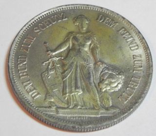 1885 Bern Switzerland 5 Fr Francs Silver Au Coin Swiss photo