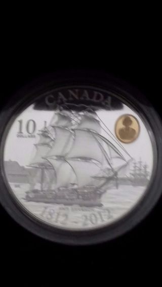 2012 $10 Canada War Of 1812 H.  M.  S.  Shannon photo