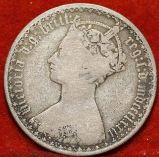1872 Great Britain Florin Silver Foreign Coin S/h photo