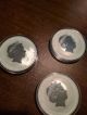 Three (3) Australia Perth Lunar 2012 Year Of The Dragon Silver 1 Oz Coin Other Australian Coins photo 1