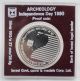 1990 Archeology Independence Day Proof Coin Israel.  850 Silver Actual Ag.  79oz Middle East photo 2