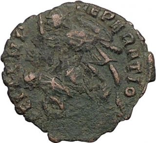 Constantius Ii Constantine The Great Son Sirmium Roman Coin Horse Man I33359 photo
