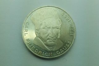 1977 German 5 Mark Carl Friedrich Gauss Silver photo