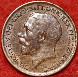 1920 Great Britain 1/2 Penny Foreign Coin S/h photo