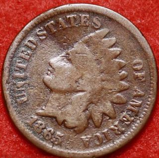 1865 Philadelphia Copper Indian Head Cent photo