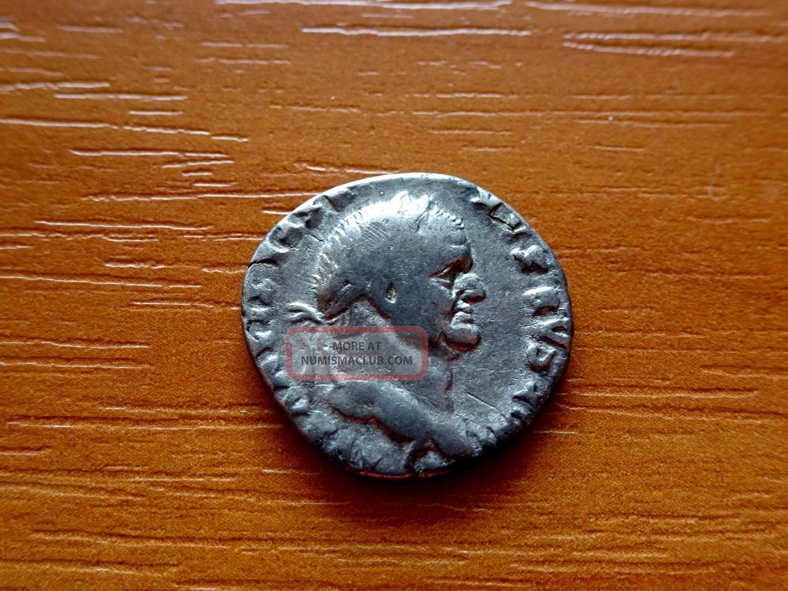 Silver Ar Denarius Of Vespasian 69 - 79 Ad Ancient Roman Coin / Top