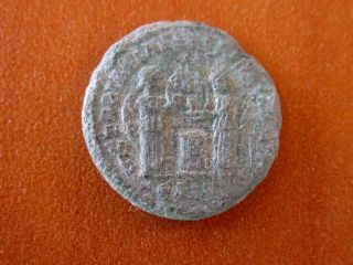 Constantine The Great 307 - 337 Ad Follis Two Victories Over Vot In Altar Silvered photo