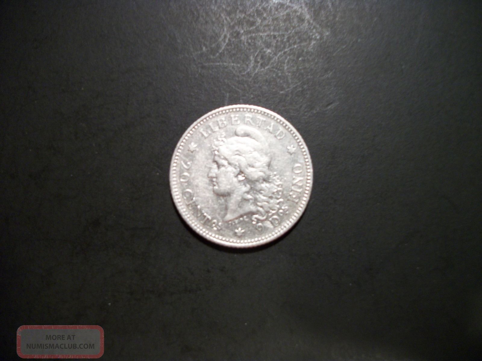 Argentina 1883 20 Centavos Silver Foreign Coin