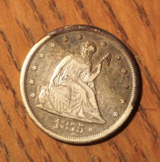 1875 20 Cent Piece Love Token Coin photo