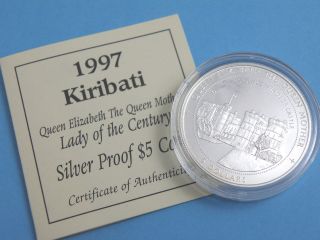 Kiribati - 1997 Silver Proof Five Dollar $5 Crown Coin - Windsor Castle photo