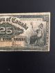 1900 25 Cents Fractional Currency (paper) Dominion Of Canada - Very Rare Canada photo 2