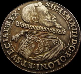 Sigis Iii Rex Sigmuntus 1614 Thaler Poland Coin photo
