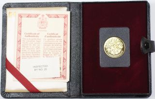 1977 Canada Queen Elizabeth Ii Silver Jubilee $100 Gold Proof Coin As Issued Ww photo