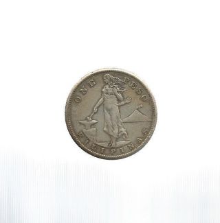 Ncoffin United States Administration Philippines 1907s Peso Fine Silver Coin photo