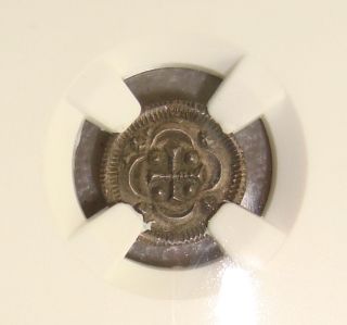 Ad 1095 - 1161 Rethy - 71 Medieval Hungary Silver Denar Ngc Ms61 photo