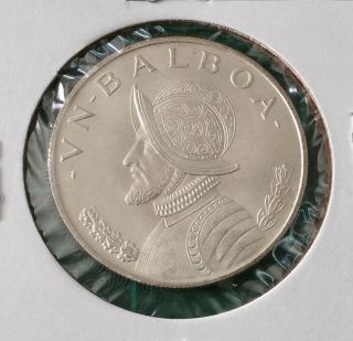 1966 Panama Balboa ☆ Silver Coin ☆ Km 27 photo