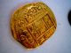 1643 - 60 Spain Sevilla 8 Escudos Cob Gold Coin Spanish Colonial Doubloon Europe photo 1