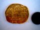 1643 - 60 Spain Sevilla 8 Escudos Cob Gold Coin Spanish Colonial Doubloon Europe photo 3