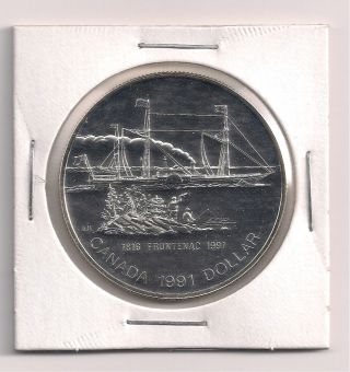 1991 Canada Silver Proof Dollar - 1816 Frontenac 1991 photo