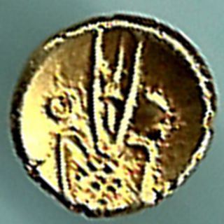 Dutch - Narsimha Pulicat - Gold Fanam - Rarest Variety Small Gold Coin photo