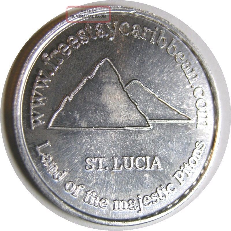 Elf Saint Lucia Token 2 Volcanoes