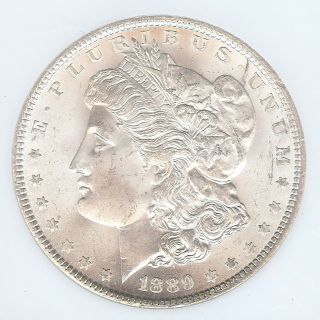 $405 Value 1889 - P Morgan Silver Dollar,  Ngc Ms - 65 photo