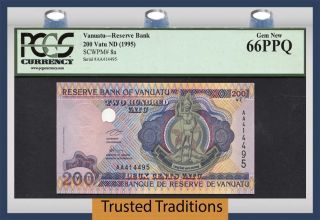 Tt Pk 8a 1995 Vanuatu Reserve Bank 200 Vatu 