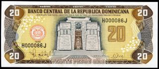 Dominican Republic 20 Pesos Oro 1998 P - 154b Unc Uncirculated Banknote photo