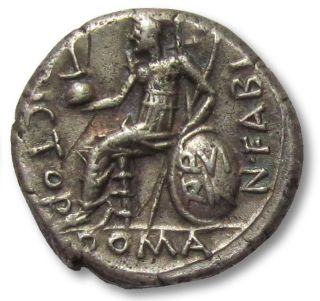 Ar Denarius N.  Fabius Pictor,  Rome 126 B.  C. photo