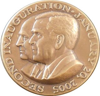 2005 Type 2 George Bush/richard Cheney 2nd Inauguration Medal,  Medalcraft photo