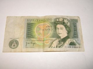 United Kingdom,  British,  Bank Of England One Pound Note - Jb Page,  Isaac Newton photo