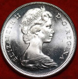 Uncirculated 1967 Silver Canada $1 Dollar Foreign Coin S/h photo