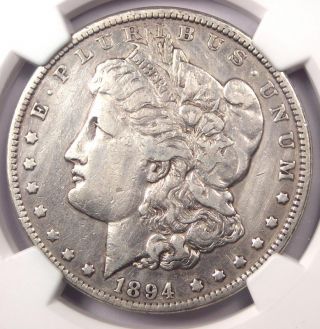 1894 Morgan Silver Dollar $1 - Certified Ngc Vf Details - Rare Key Date 1894 - P photo