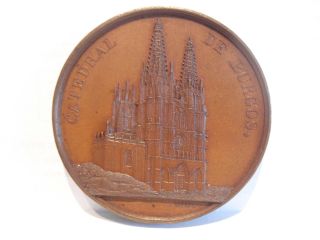 Rare Architecture Medal By Wiener - Burgos Cathedral photo