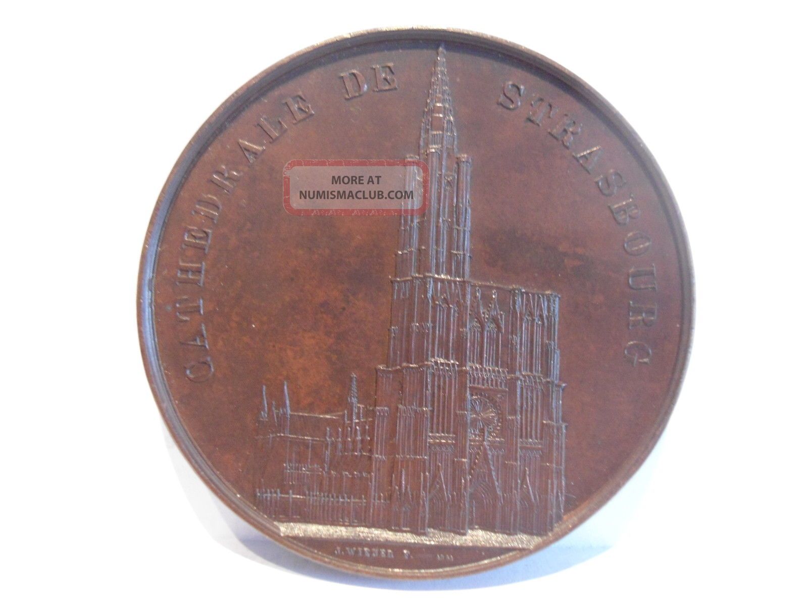 Médaille Rare Maréchal Kellermann - Cathédrale Strasbourg - Signée Delannoy 1920