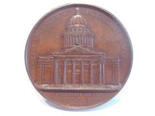 Rare Architecture Medal By Wiener - St Genevieve At Paris (pantheon) photo